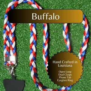 Braided Universal Phone Lanyard, Sports Team Colors, Buffalo Football